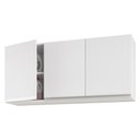 Ver imagem 1 de Armário de Parede Área de Serviço e Lavanderia 120cm com 03 Portas 100% Mdf Branco - Abmaza Lux