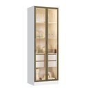 Ver imagem 4 de Cristaleira Armário 2 Portas Reflectas com LED100% MDF Branco