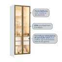 Ver imagem 6 de Cristaleira Armário 2 Portas Reflectas com LED100% MDF Branco
