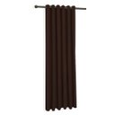 Ver imagem 1 de Cortina Oxford Marrom Uma Folha Sala/quarto 150x180 Fabritex