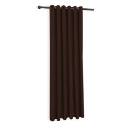 Cortina Oxford Marrom Uma Folha Sala/quarto 150x180 Fabritex - 1