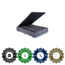 Ver imagem 5 de Cama Box Baú Casal Bipartido 138x188x42cm Suede com Pistão a Gás