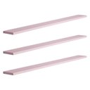 Ver imagem 2 de Kit 3 Prateleiras 100 X 10cm Rosa Claro Suporte Invisível