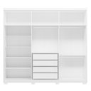 Ver imagem 5 de Guarda Roupa Casal 241cm 6 Portas Vanny D02 Branco - Mpozenato