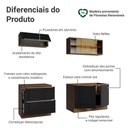 Ver imagem 4 de Armário de Cozinha Compacta 200 cm Rustic/Preto Lux Madesa 07