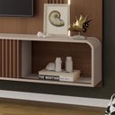 Ver imagem 2 de Painel Home Suspenso Empire Tv até 85" Polegadas Castanho/off White
