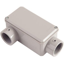 Condulete Fixo 1" Tipo Lr com Tampa com Rosca Npt e com Pintura Eletrostática a Pó - 1