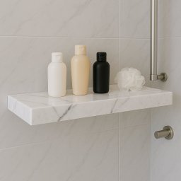 Prateleira em Porcelanato 60x10 Branco Carrara - 2
