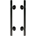 Ver imagem 2 de Puxador Duplo Italy Preto Fosco 248mm Porta Pivotante Correr Madeira Vidro Colonial Clássico Rústico