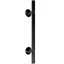 Ver imagem 1 de Puxador Duplo Italy Preto Fosco 248mm Porta Pivotante Correr Madeira Vidro Colonial Clássico Rústico