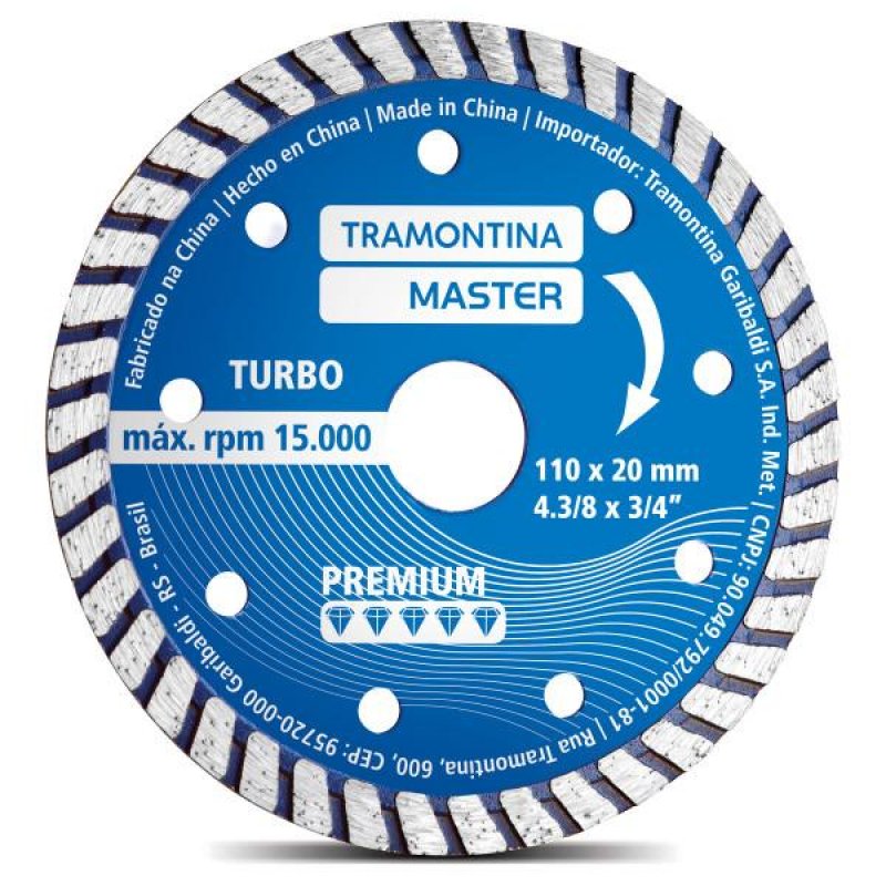 Disco de Corte Diamantado 4.3/8&quot; Tramontina Premium - 1
