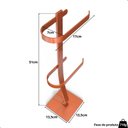 Ver imagem 5 de Porta Papel Higiênico Chão Suporte Papeleira Dupla Rose Fs