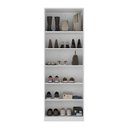 Ver imagem 4 de Sapateira Armário Multiuso 187cm Vertical 1 Porta 100% Mdf Cor:branco