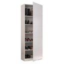Ver imagem 2 de Sapateira Armário Multiuso 187cm Vertical 1 Porta 100% Mdf Cor:branco