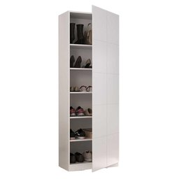 Sapateira Armário Multiuso 187cm Vertical 1 Porta 100% Mdf Cor:branco - 2