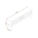 Ver imagem 3 de Rack para TV até 75 Polegadas 2 Portas 180cm Frizz 1.8 Madetec
