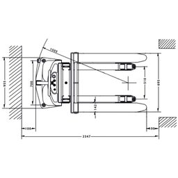 Empilhadeira Semielétrica Mes 1.5 Ton X 3000 V2 Menegotti - 3