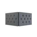 Ver imagem 1 de Cabeceira Elisa Cama de Casal Queen 1.60 - Gt Magazine:cinza