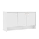 Ver imagem 1 de Aparador Buffet 3 Portas Tampo Mdp 25mm Zeus - Via Nossa - Branco