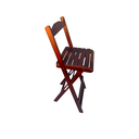 Ver imagem 4 de Jogo de Bistrô Dobrável Mesa com 2 Banquetas para Bar Imbuia