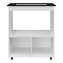 Ver imagem 3 de Balcão para Cooktop Elis 75cm 02 Portas com Tampo Recortado Branco - Desk Design