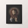 Quadro Decorativo Leão Com Caveira 45x34Cm Moldura Preta - 2