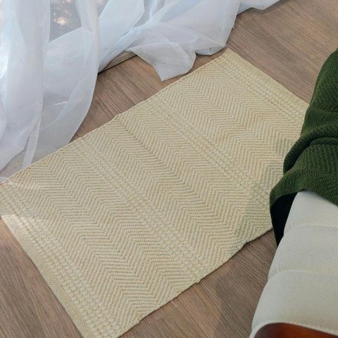 Tapete Artesanal Kilim Maya Marfim 50 x 70
