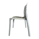 Ver imagem 4 de Kit 4 Cadeiras Gruvyer Prata – Polipropileno Uv, Empilhável para Cozinha e Área Gourmet”.