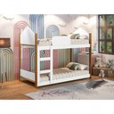 Ver imagem 2 de Mini Beliche Infantil Casa Samuel Branco