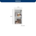 Ver imagem 3 de Armário 41cm 1 Porta Yescasa Unna Branco/Azul