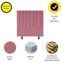 Ver imagem 3 de Cabeceira Estofada Cama Box Solteiro 90 Cm Alice Suede Cor:rosa