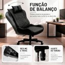 Ver imagem 5 de Cadeira Gamer Speed Ergonômica Reclinável Giratória Escritório Home Office Preto Total