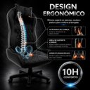 Ver imagem 4 de Cadeira Gamer Speed Ergonômica Reclinável Giratória Escritório Home Office Preto Total