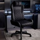 Ver imagem 1 de Cadeira Gamer Speed Ergonômica Reclinável Giratória Escritório Home Office Preto Total