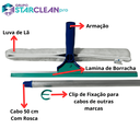 Ver imagem 2 de Rodo Combinado Limpa Vidros 45cm Cabo 50cm Star Clean