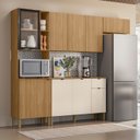 Ver imagem 2 de Cozinha Compacta Balcão com Tampo 120cm Laura Plus Freijó/soft Z06 - Mpozenato