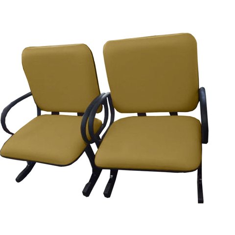 02 Cadeiras para Escritório até 250kg Amarelo