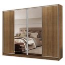 Ver imagem 2 de Guarda-Roupa Casal Madesa Apolo 4 Portas de Correr com Espelho Rustic Cor:Rustic