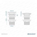 Ver imagem 2 de Válvula Click para Cubas Inox Bela Metais