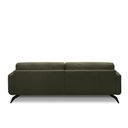 Ver imagem 6 de Sofá Decorativo Thalia 3 Lugares Sala de Estar 240cm Pés em Aço Couro Fendi G88 - Gran Belo