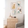 Kit 4 Quadros Decorativos Infantil Animais Safari No1 - 1
