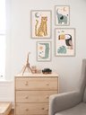 Ver imagem 1 de Kit 4 Quadros Decorativos Infantil Animais Safari No1