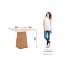 Ver imagem 3 de Conjunto Mesa de Jantar Dora e 4 Cadeiras Bella Henn - Nature/off White/linho