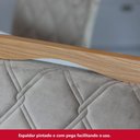 Ver mais imagens de Conjunto Mesa de Jantar Dora e 4 Cadeiras Bella Henn - Nature/off White/linho