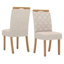 Ver imagem 5 de Conjunto Mesa de Jantar Dora e 4 Cadeiras Bella Henn - Nature/off White/linho