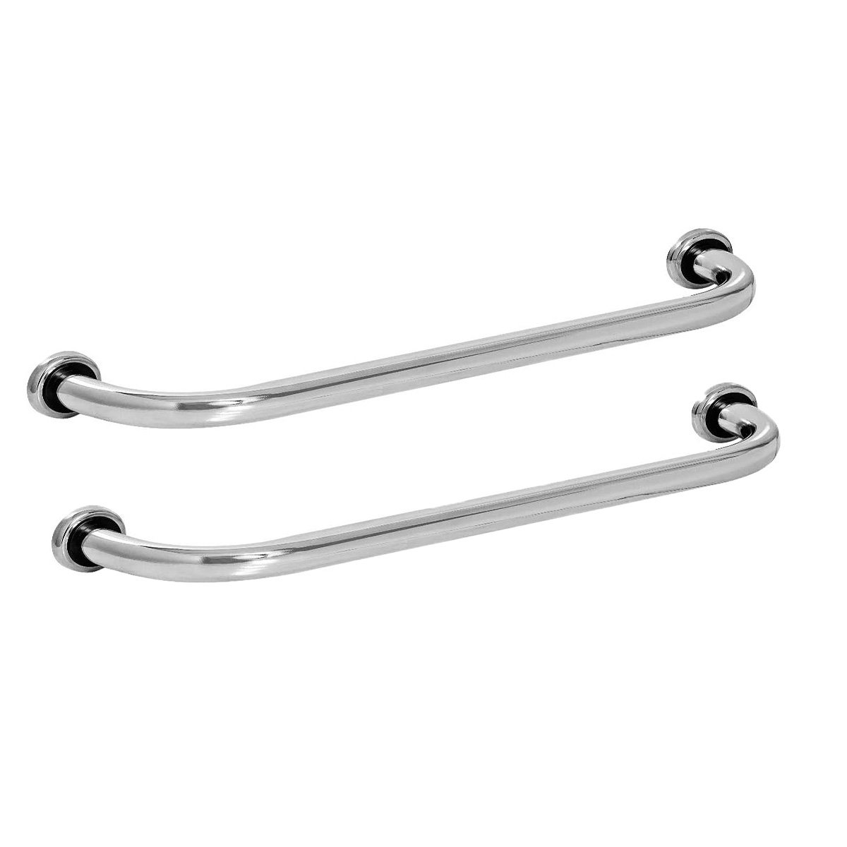 Barra Alça Apoio 40cm Kit 2 Uni Idoso Pcd Gestante Cadeirante Criança Acessibilidade Aço Inox Suport - 1