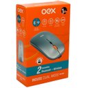 Ver imagem 1 de Mouse sem Fio Dual Mode Cinza Oex Ms603
