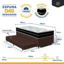 Ver imagem 6 de Cama Box com Colchão de Espuma D45 Pillow In Anjos Ortoconfort + Auxiliar Unique Solteiro 88cm