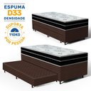 Ver imagem 3 de Cama Box com Colchão de Espuma D45 Pillow In Anjos Ortoconfort + Auxiliar Unique Solteiro 88cm