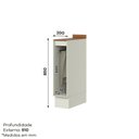 Ver imagem 4 de Balcão Porta Toalha 20cm 100% MDF Fineze Bege/Areia/Cinamomo